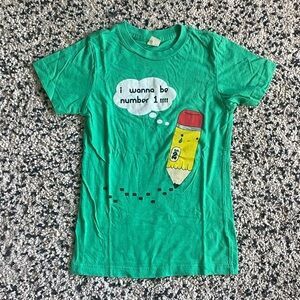 Kids Green Graphic T-Shirt